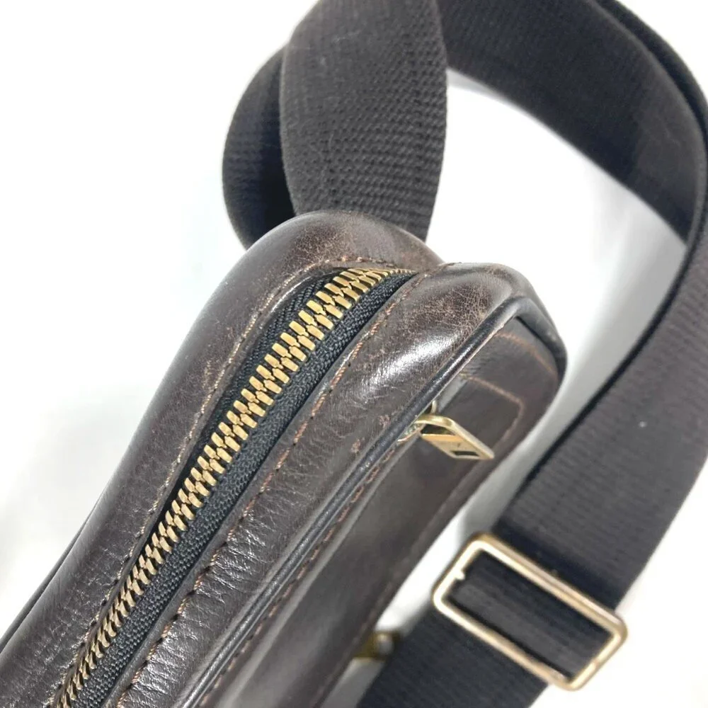 LOUIS VUITTON Brown Leather Hobo Bag